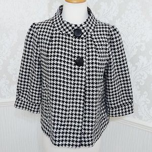 Forever 21 Houndstooth Cropped Jacket Juniors Size Medium